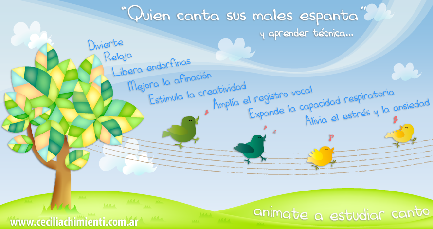 Beneficios de cantar Cecilia Chimienti