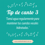 Hidratarse para cantar